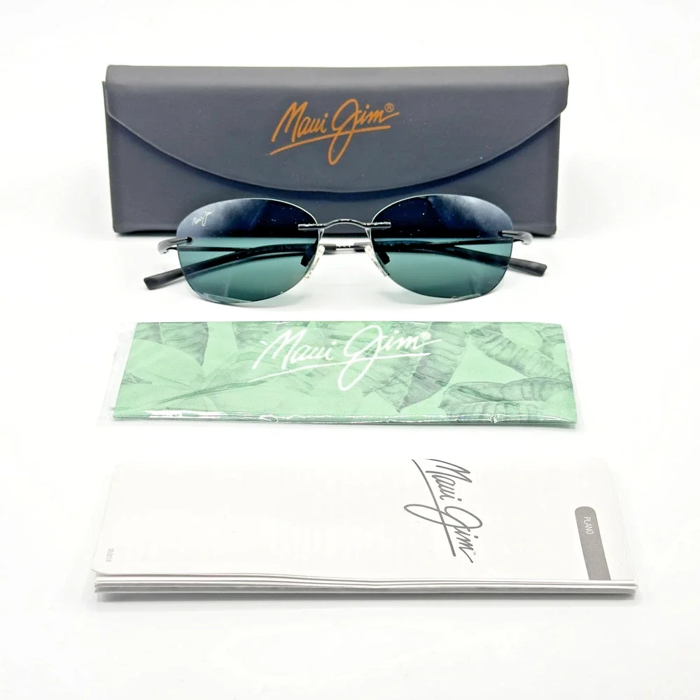 Maui Jim Sunglasses AKI AKI MJ333-02 Glossy Black Polarized Grey Lens 50.5mm NEW